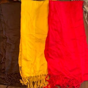 3 Pashmina Scarves